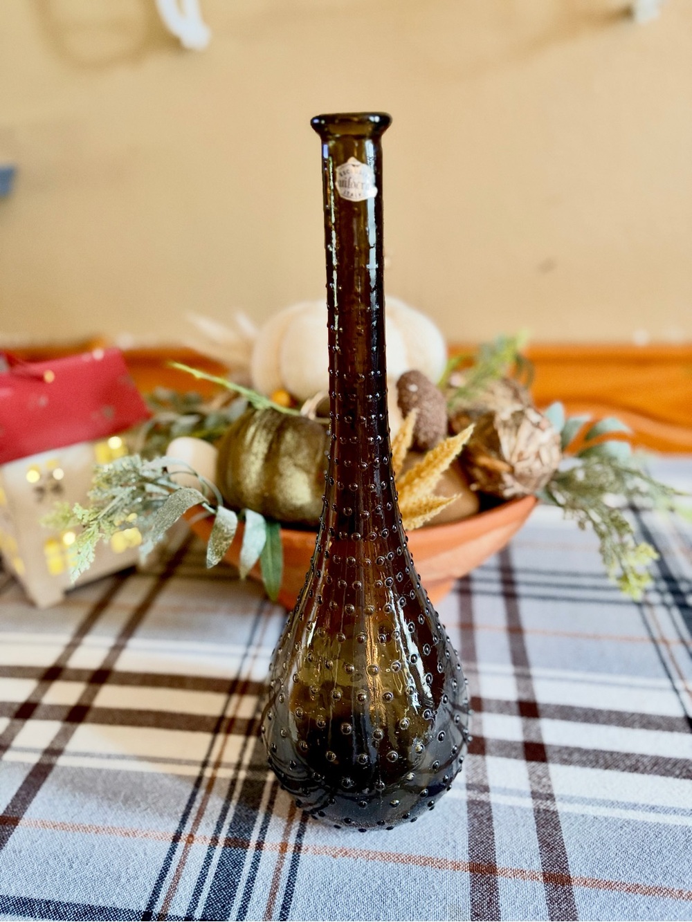 1960’s MCM Empoli Hobnail Genie Decanter